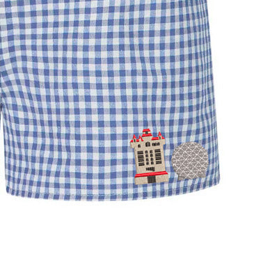 Walt Disney World Blue Gingham Shorts