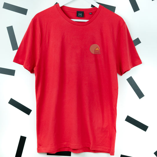 Anger Embroidered T-Shirt - Red