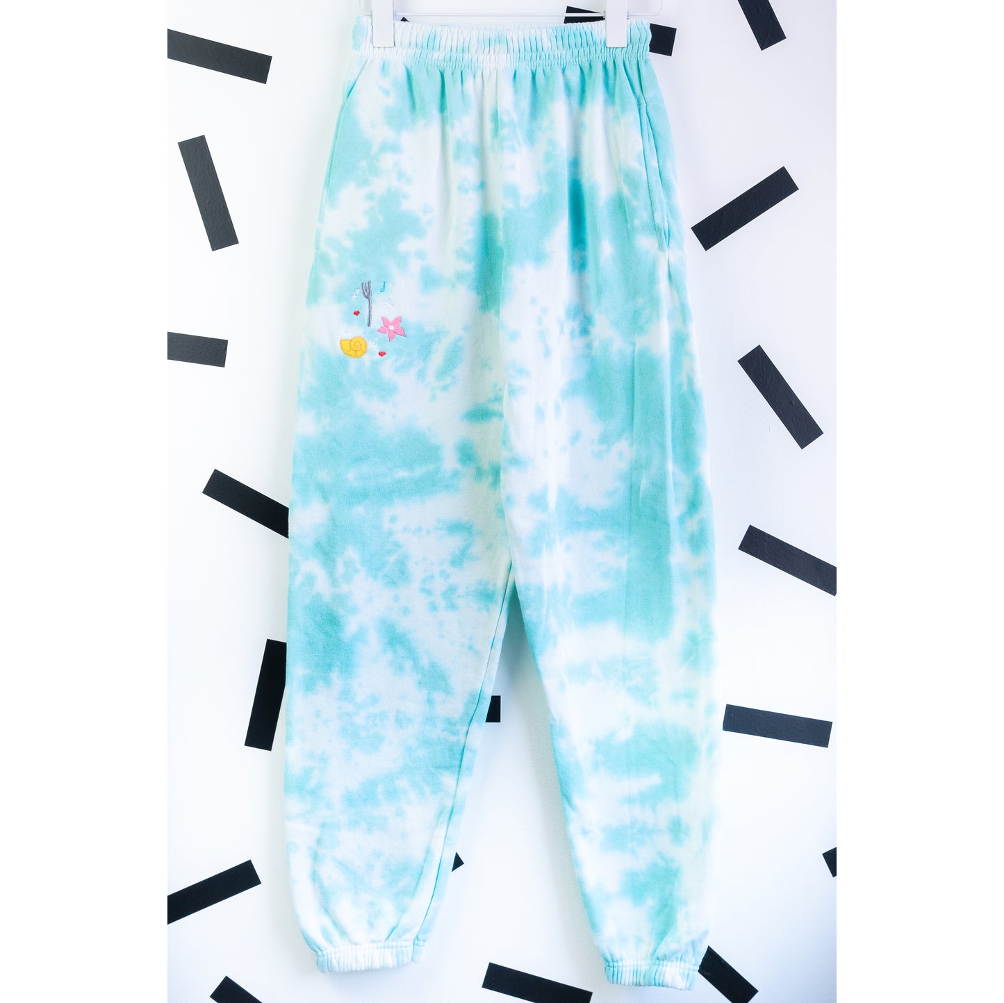 Ariel Embroidered Tie Dye Joggers