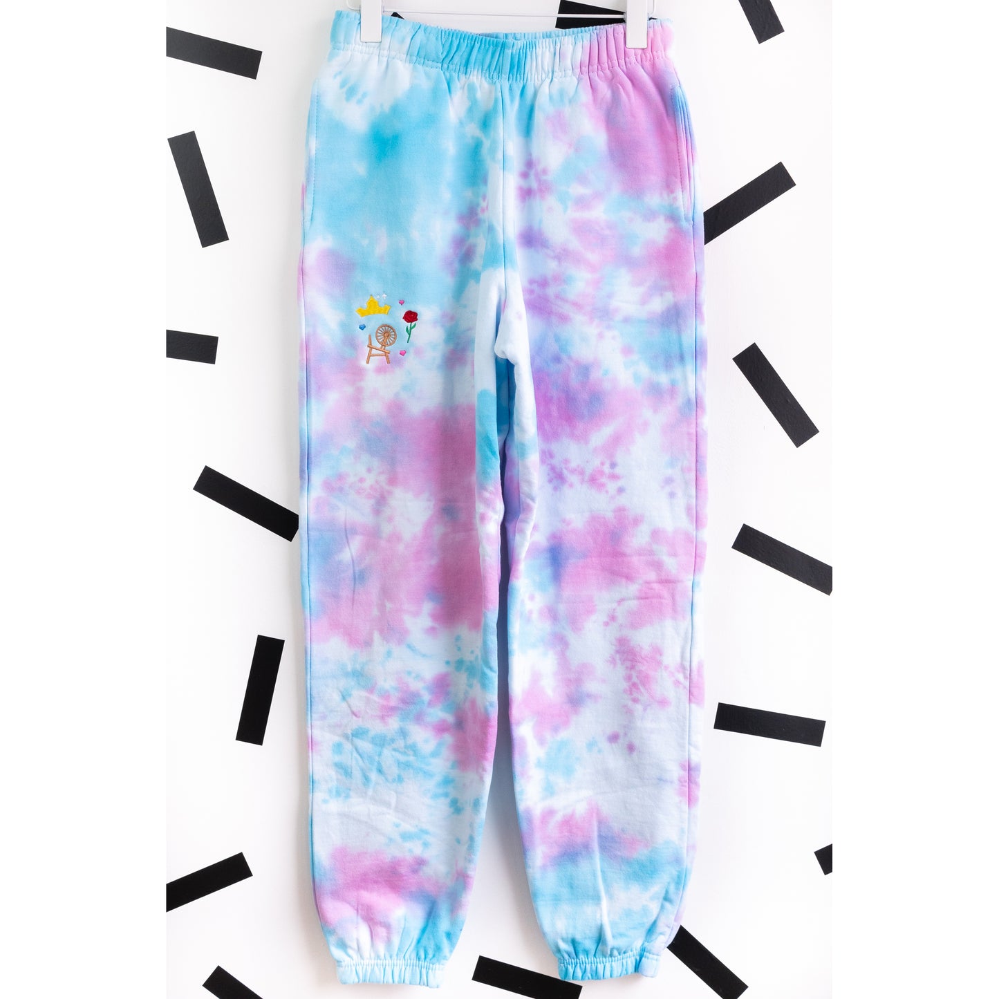 Aurora Embroidered Tie Dye Joggers