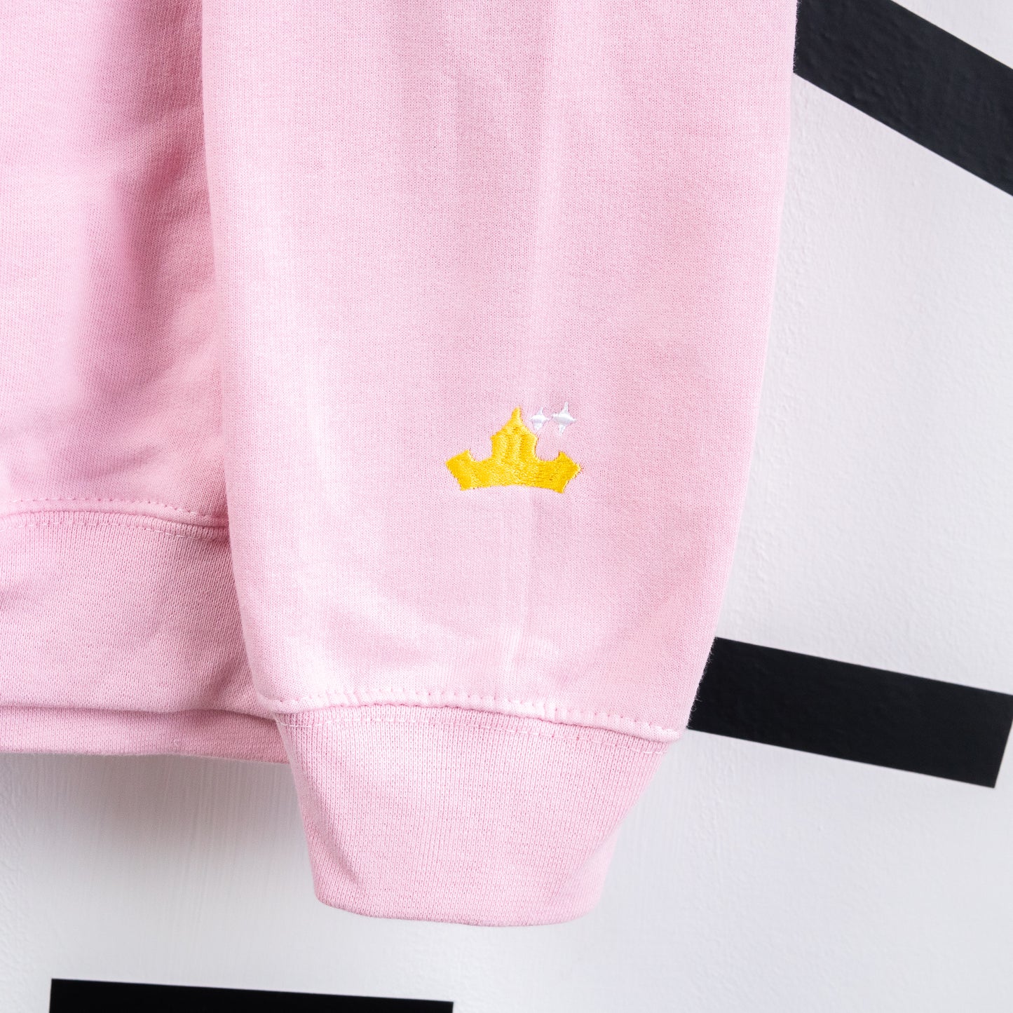 Aurora Embroidered Light Pink Hoodie