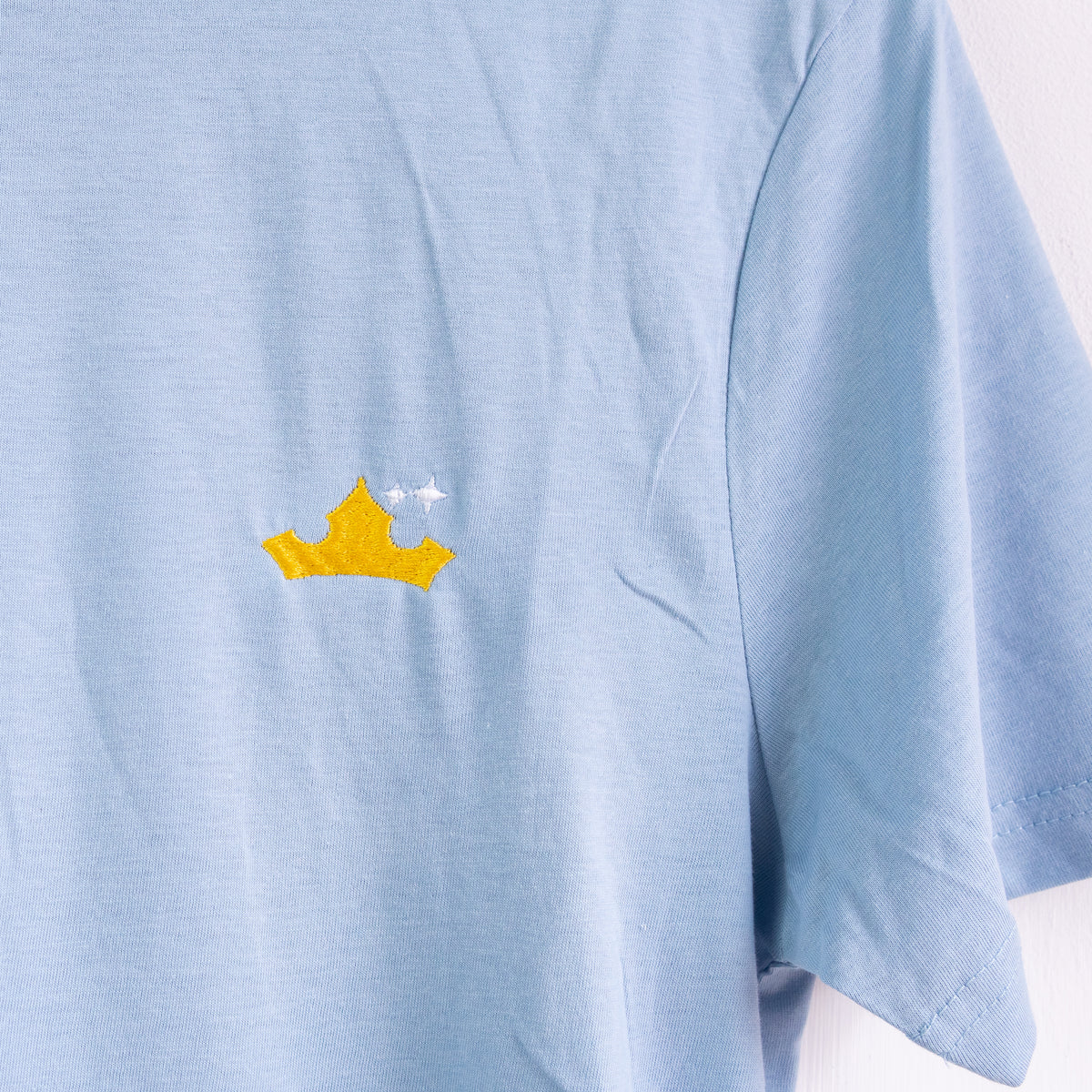 Aurora Embroidered T-Shirt - Light Blue