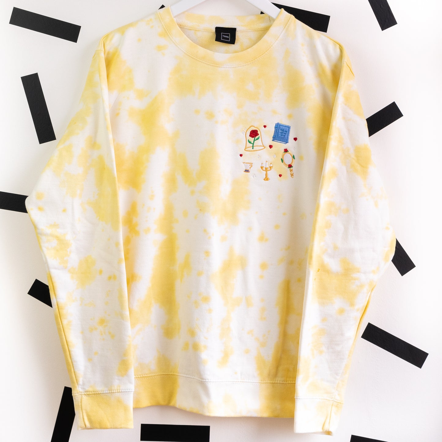 Belle Embroidered Tie Dye Jumper