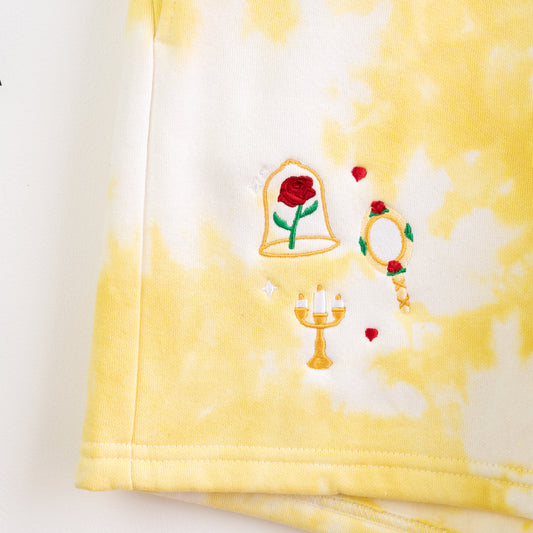 Belle Embroidered Tie Dye Shorts