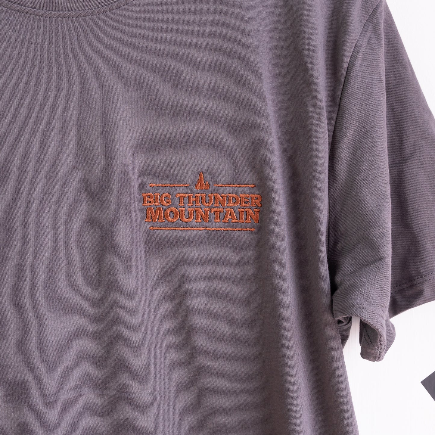 Big Thunder Mountain Co Embroidered T-Shirt - Charcoal