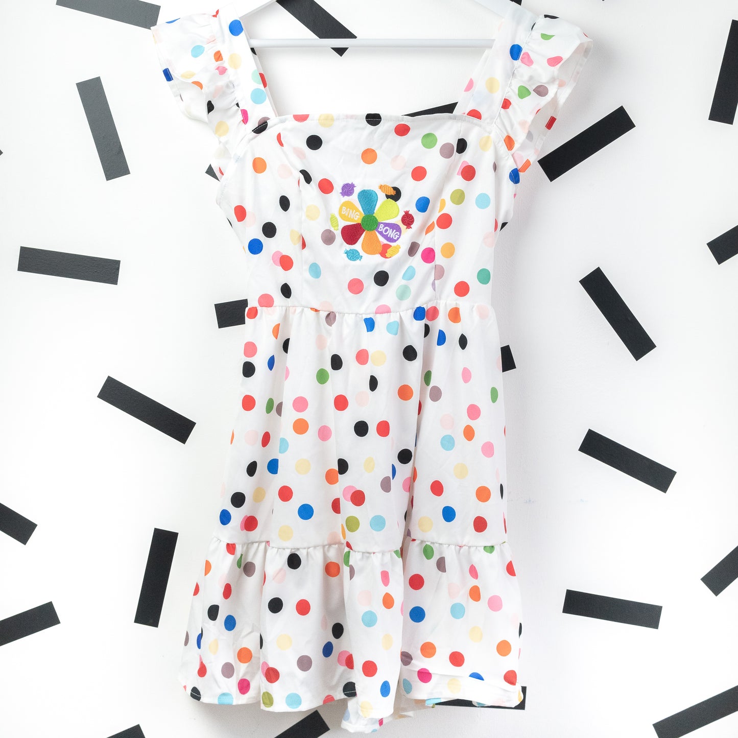 Bing Bong Polka Dot Embroidered Dress