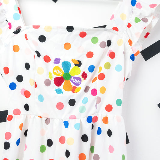 Bing Bong Polka Dot Embroidered Dress