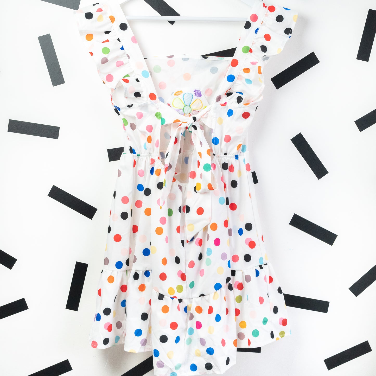 Bing Bong Polka Dot Embroidered Dress