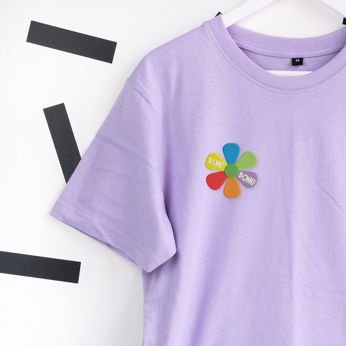 Bing Bong Embroidered T-Shirt - Purple
