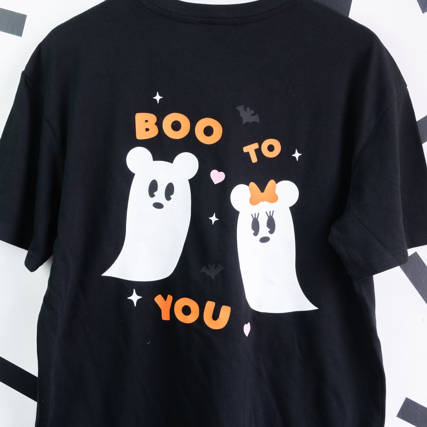Boo To You Mickey & Minnie Ghosts Oversized T-Shirt - Black