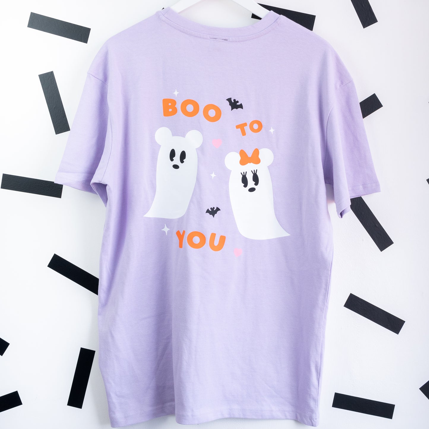 Boo To You Mickey & Minnie Ghosts Oversized T-Shirt - Lilac