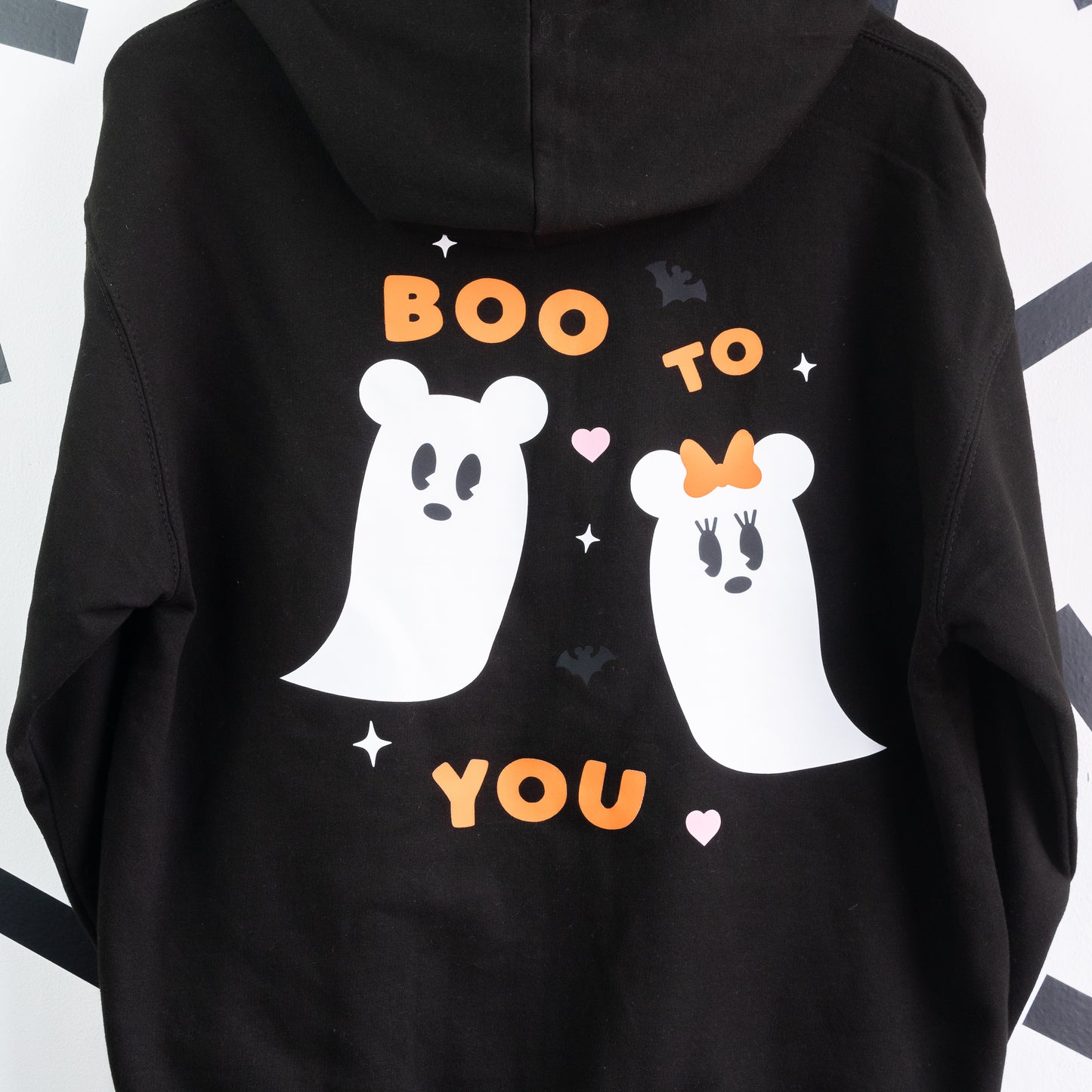 Boo To You Mickey & Minnie Ghosts Zip Up Hoodie