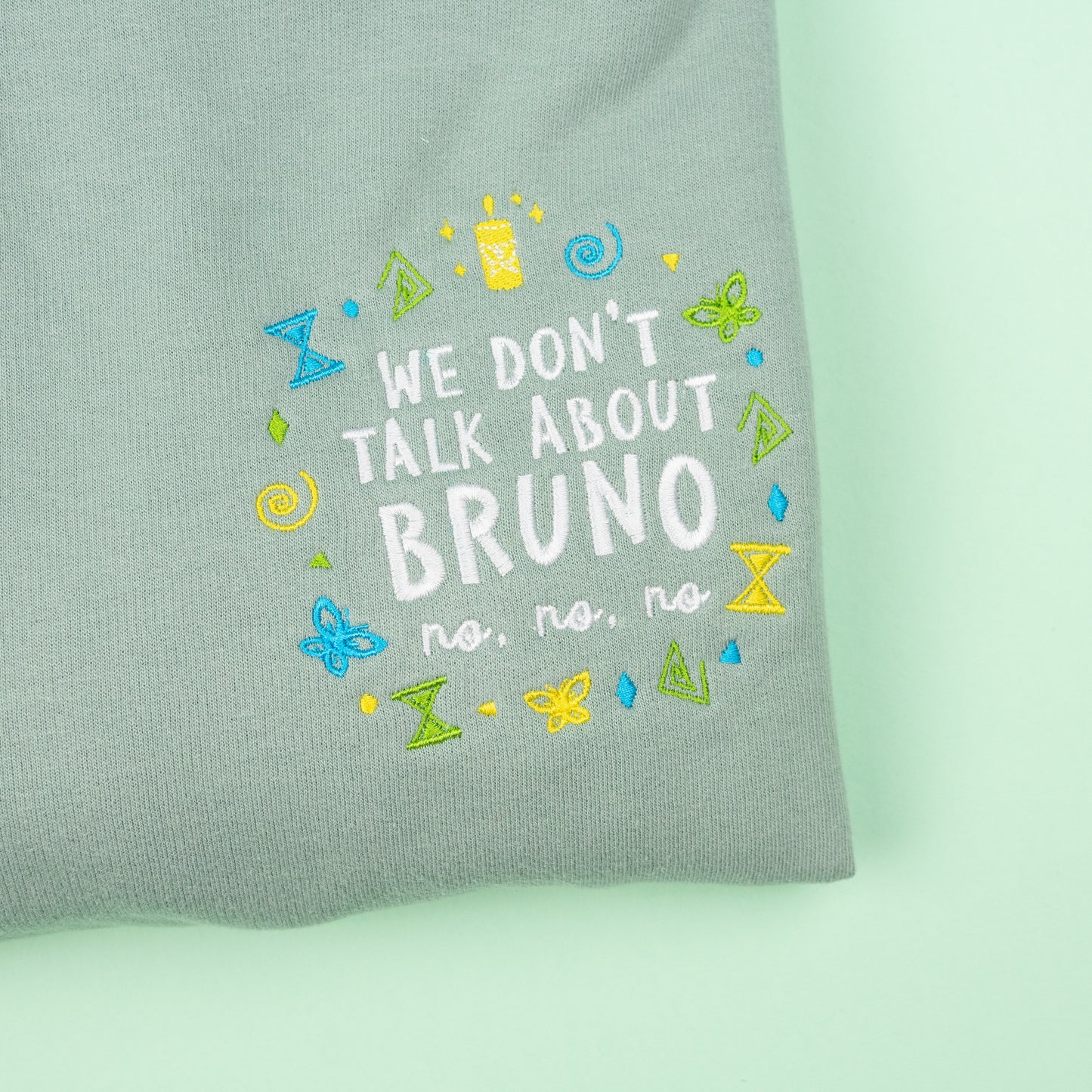 "We Don't Talk About Bruno" Embroidered Hoodie