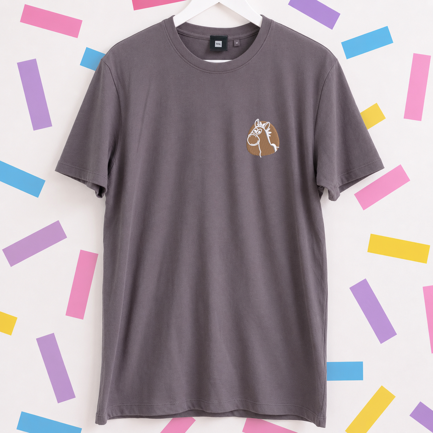 Bullseye Toy Story Embroidered T-Shirt - Charcoal