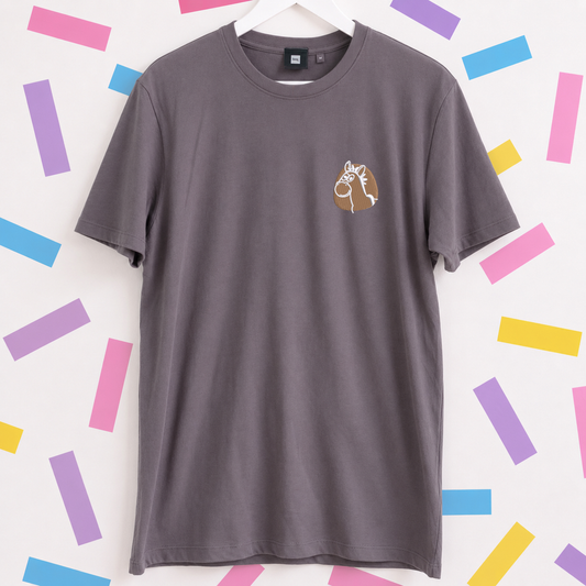 Bullseye Toy Story Embroidered T-Shirt - Charcoal