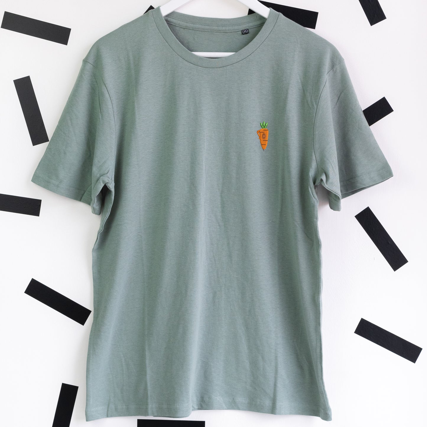 Judy’s Carrot Pen Zootropolis Embroidered T-Shirt – Dusty Green