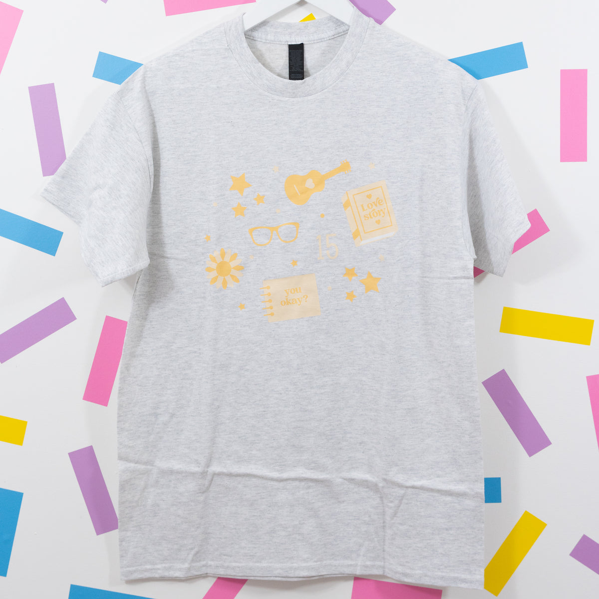 Sample - Taylor Swift Fearless Heather Grey Unisex T-Shirt - Medium