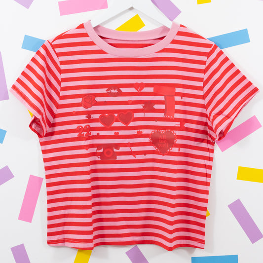 Sample - Taylor Swift Red Stripe Women's T-Shirt - XL/16UK