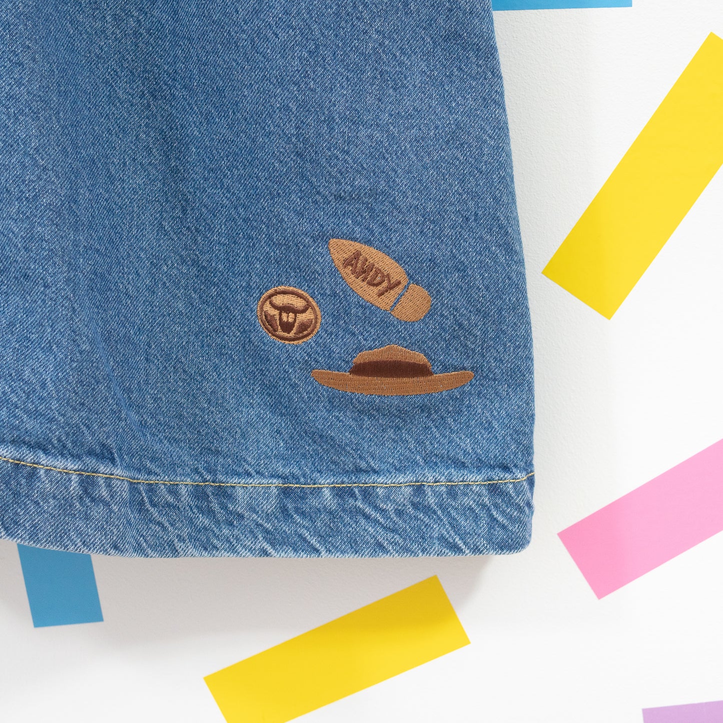 Woody Toy Story Embroidered Denim Dress