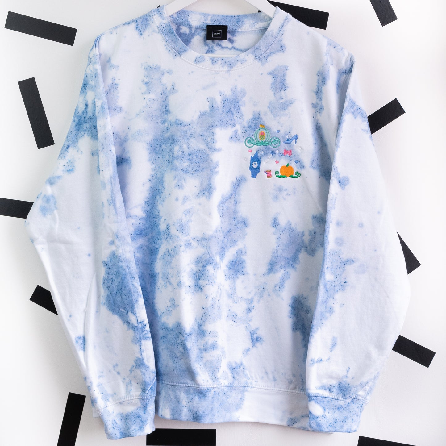 Cinderella Embroidered Tie Dye Jumper
