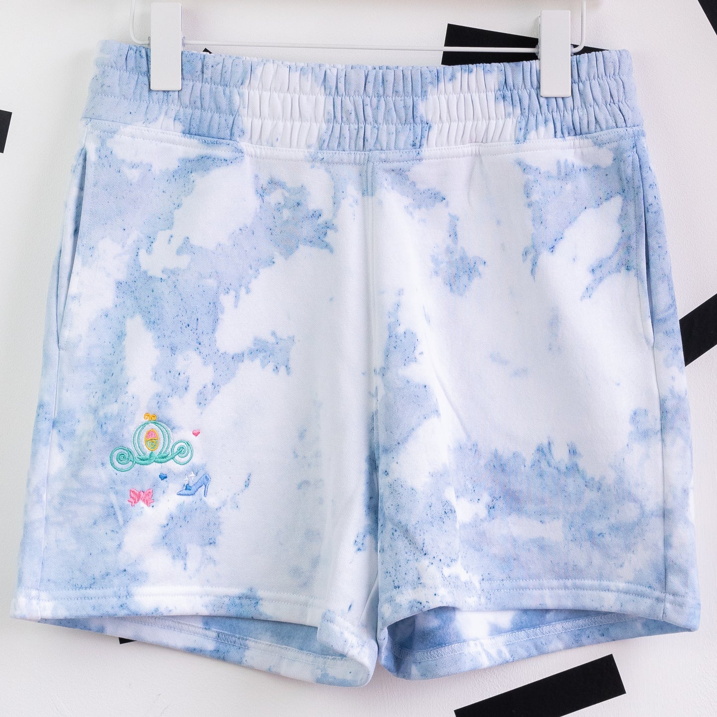 Cinderella Embroidered Tie Dye Shorts