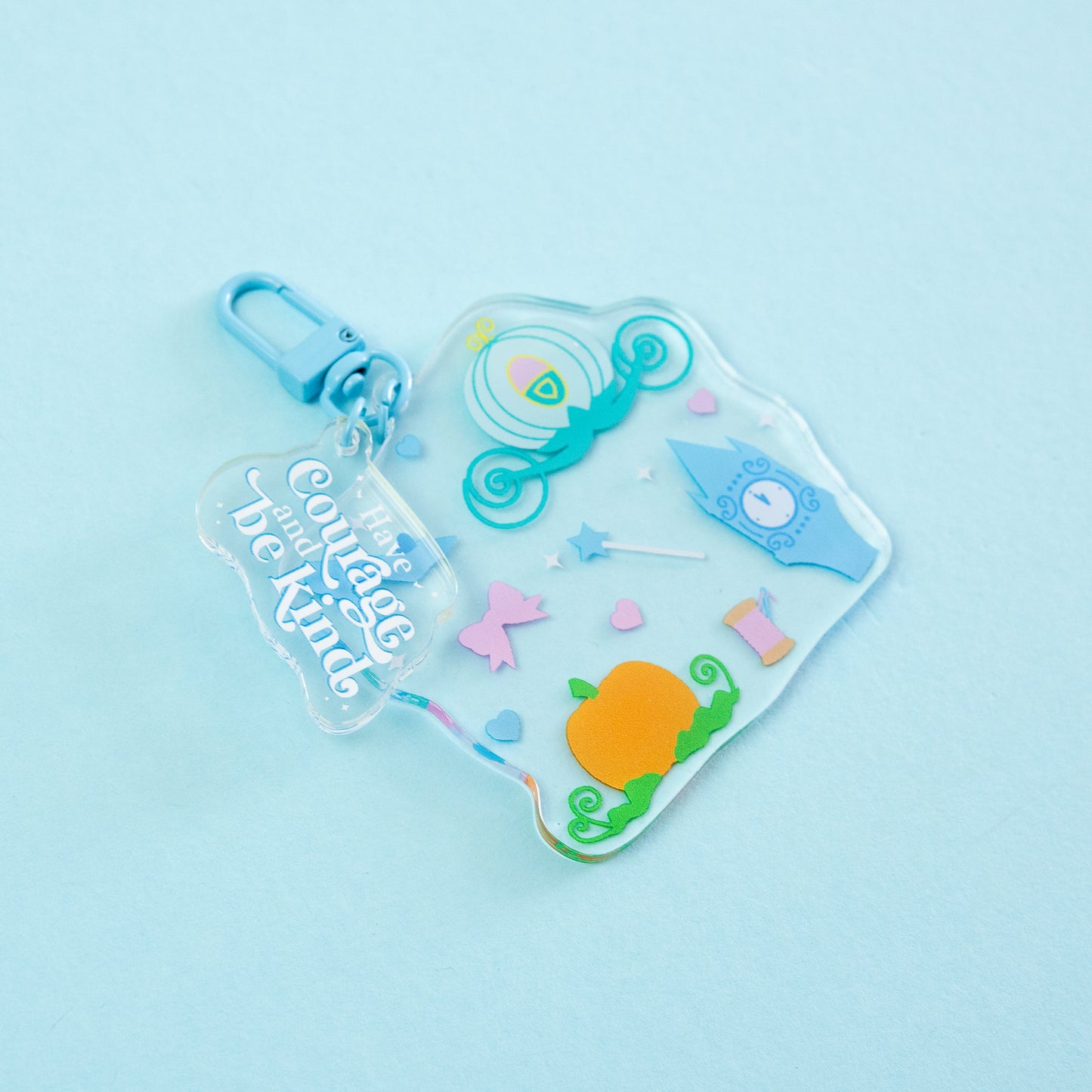 Cinderella "Have Courage & Be Kind" Keyring