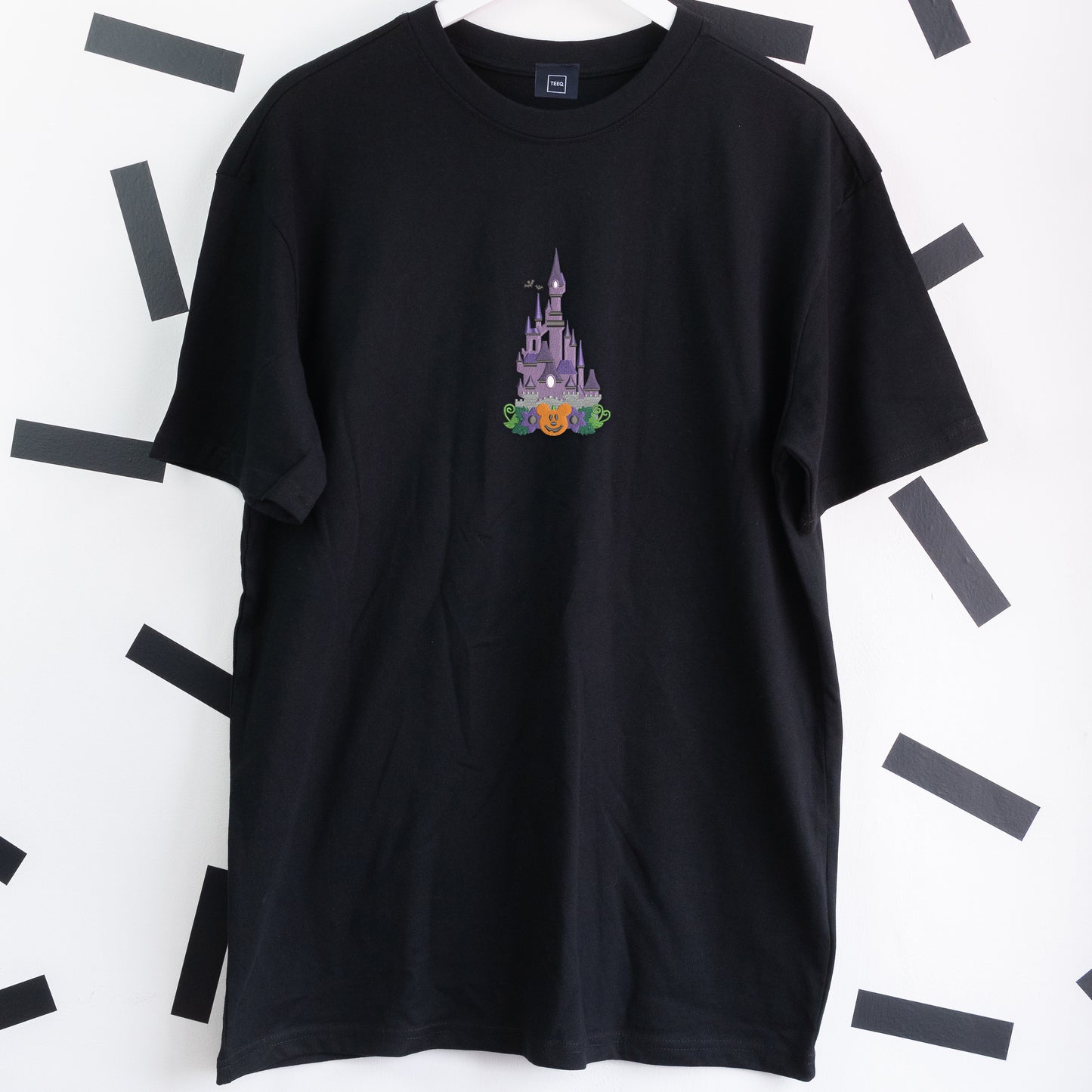 DLP Spooky Castle Oversized T-Shirt - Black