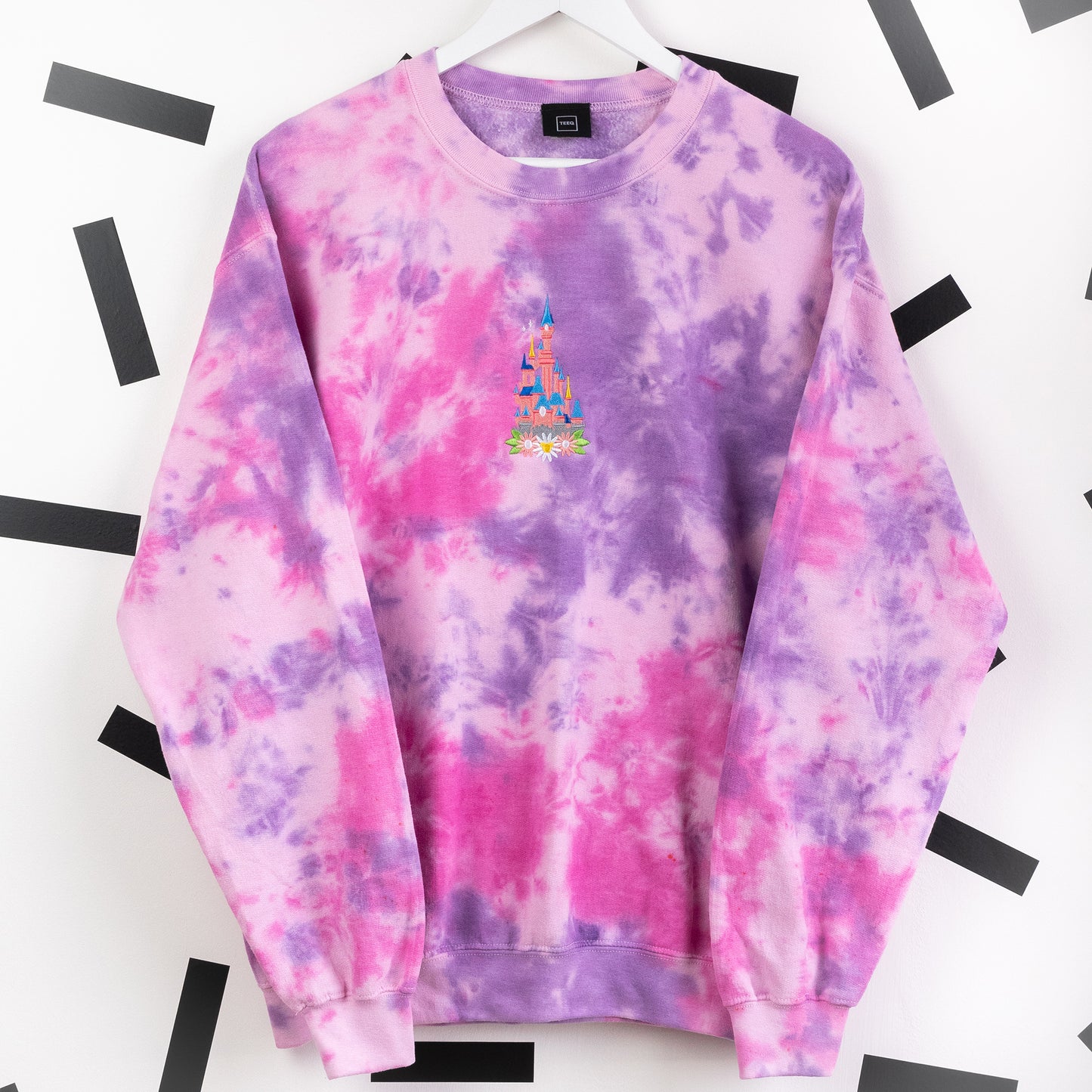 "Where Dreams Come True" Castle Tie Dye Jumper