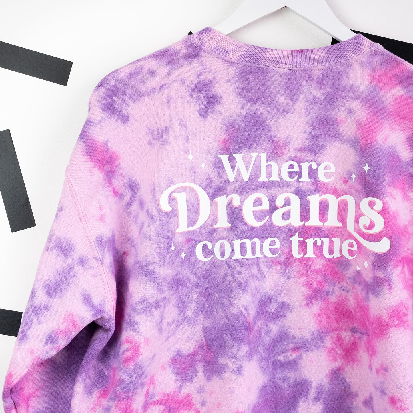 "Where Dreams Come True" Castle Tie Dye Jumper