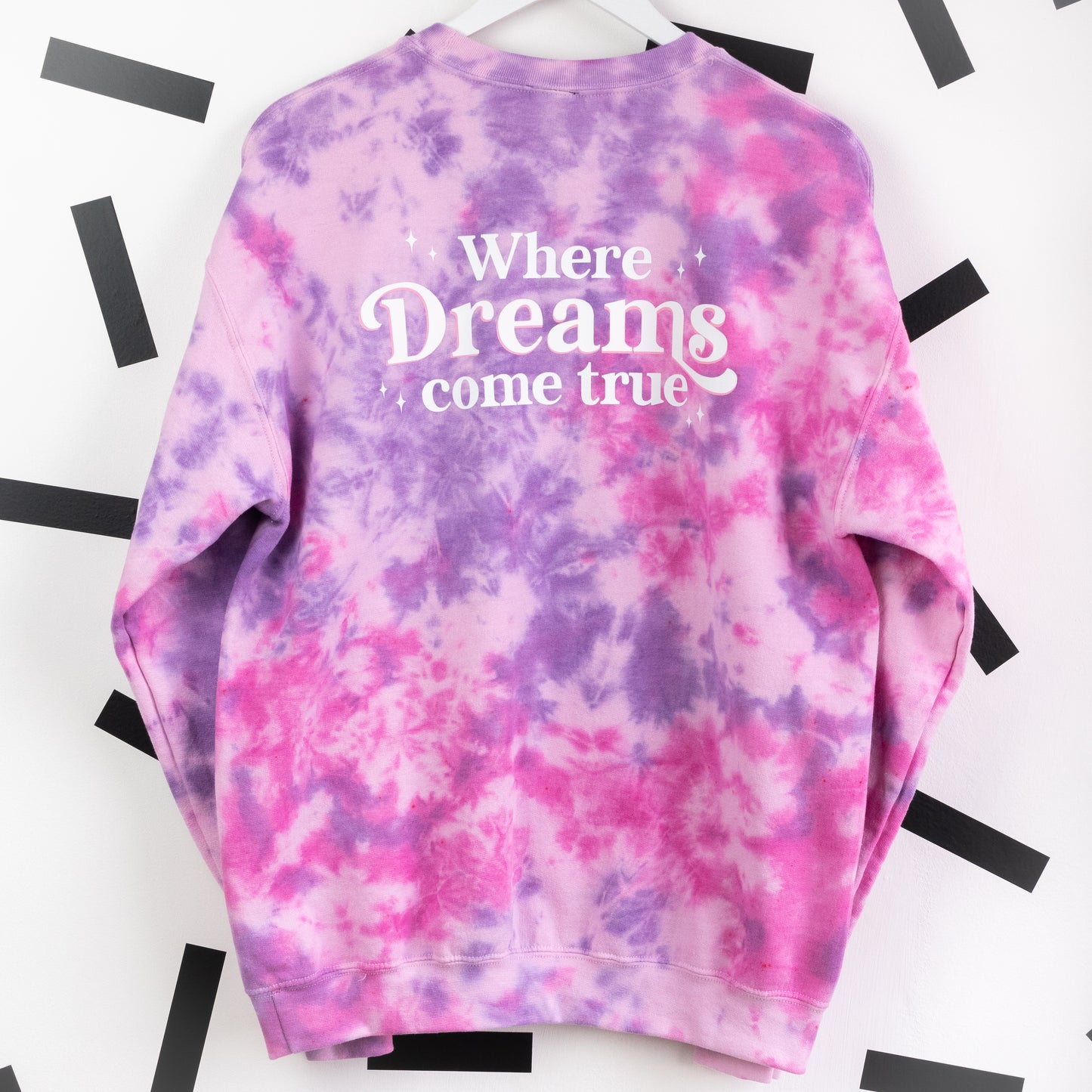 "Where Dreams Come True" Castle Tie Dye Jumper