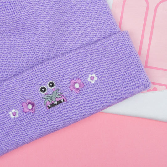 Kitty! Boo Embroidered Beanie