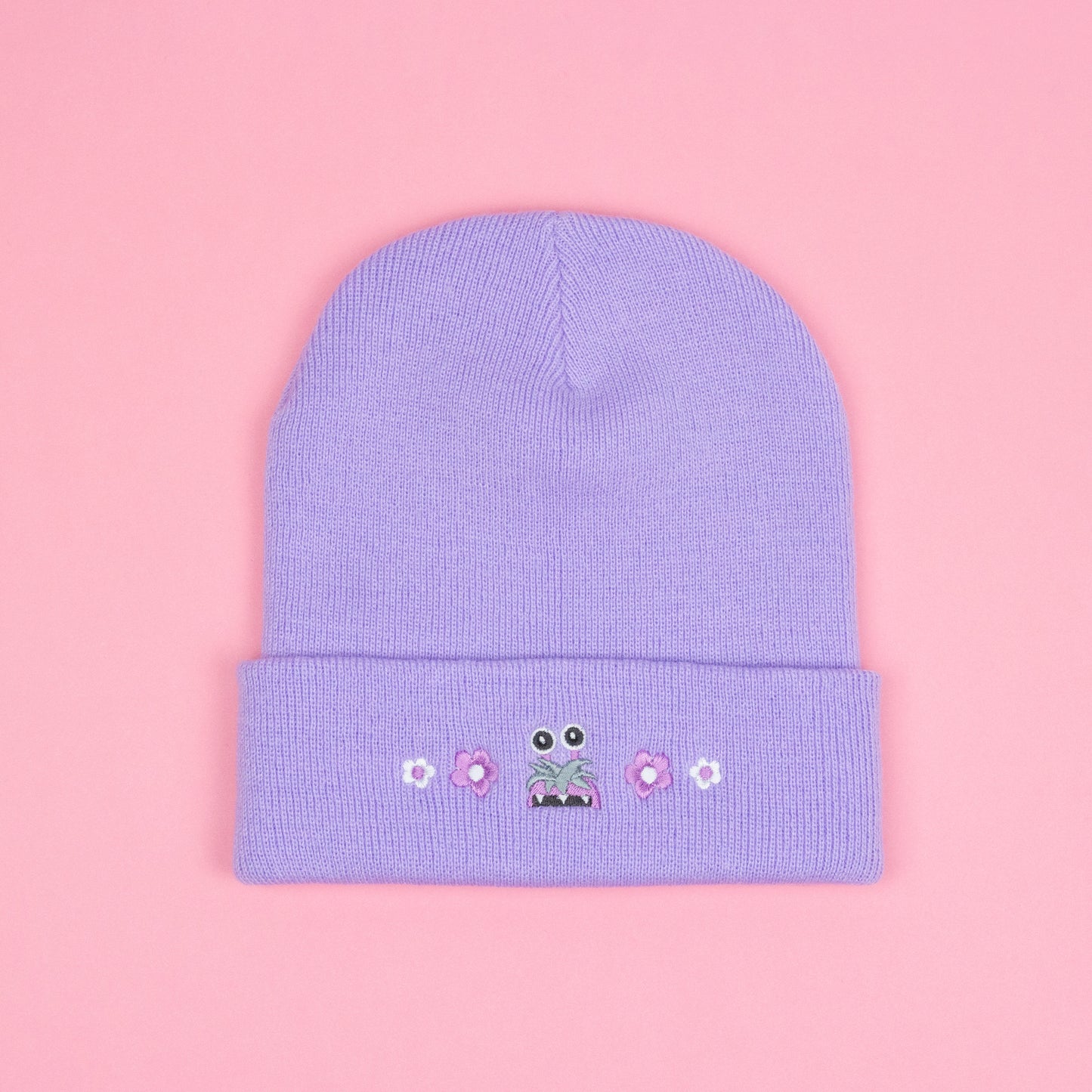 Kitty! Boo Embroidered Beanie