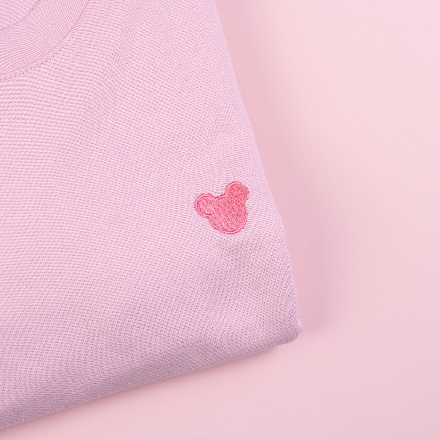Mickey Embroidered All-Over Print Jumper - Pink