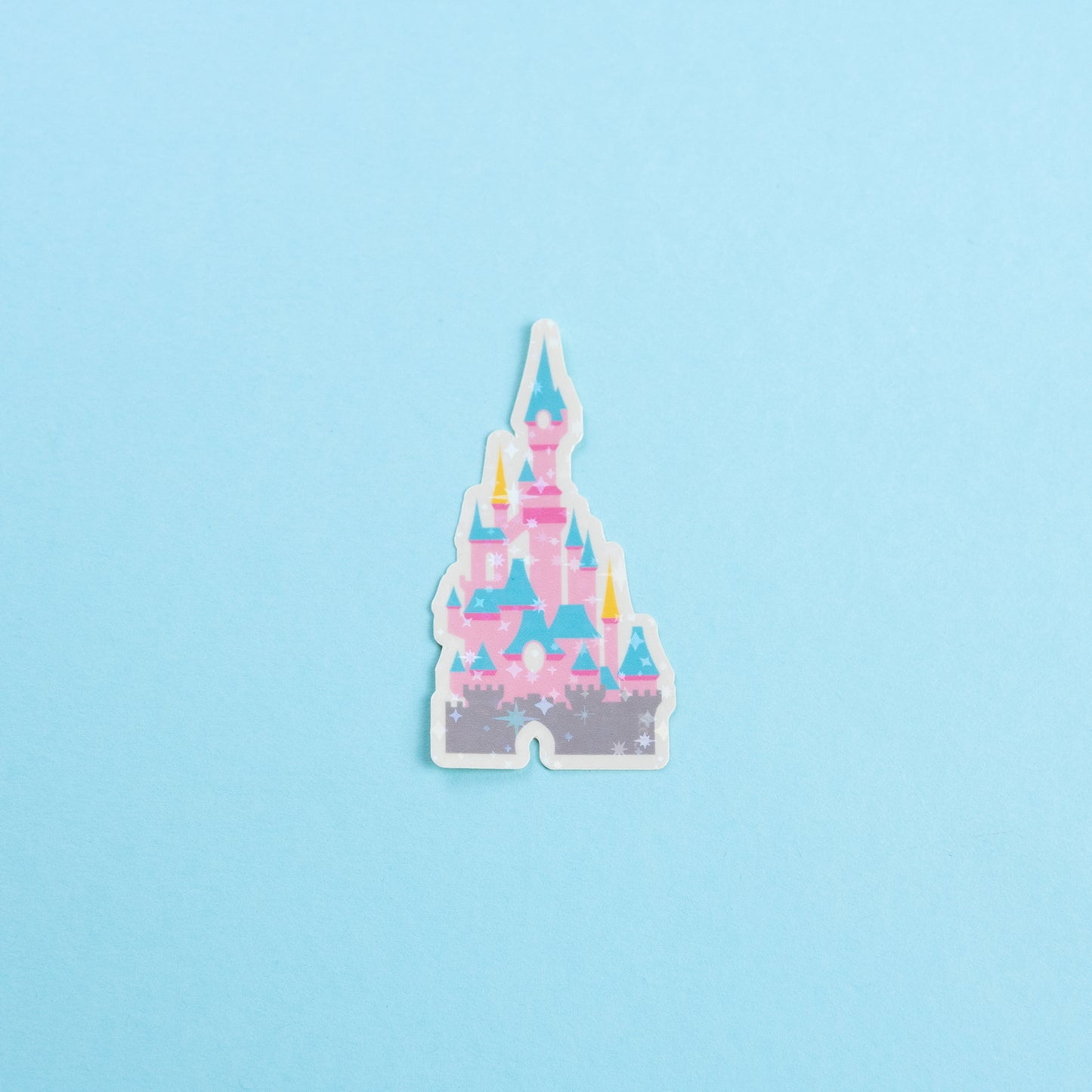Disneyland Paris Park Sparkly Vinyl Stickers