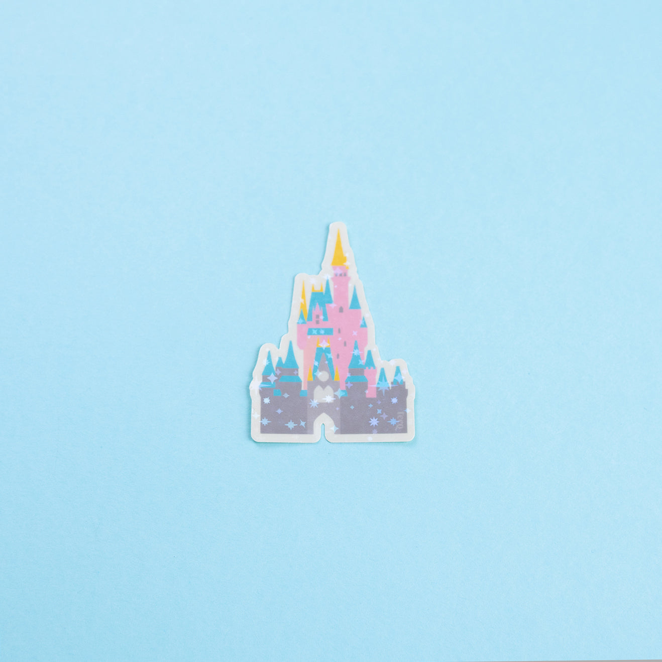 Walt Disney World Park Sparkly Vinyl Stickers