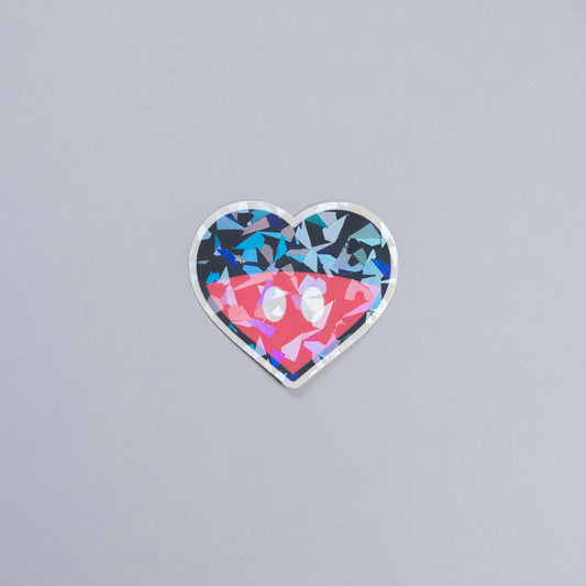 Mickey Heart Sparkly Vinyl Stickers