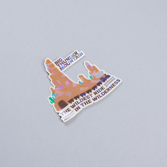 Big Thunder Mountain Sparkly Vinyl Stickers