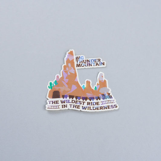 Big Thunder Mountain Sparkly Vinyl Stickers