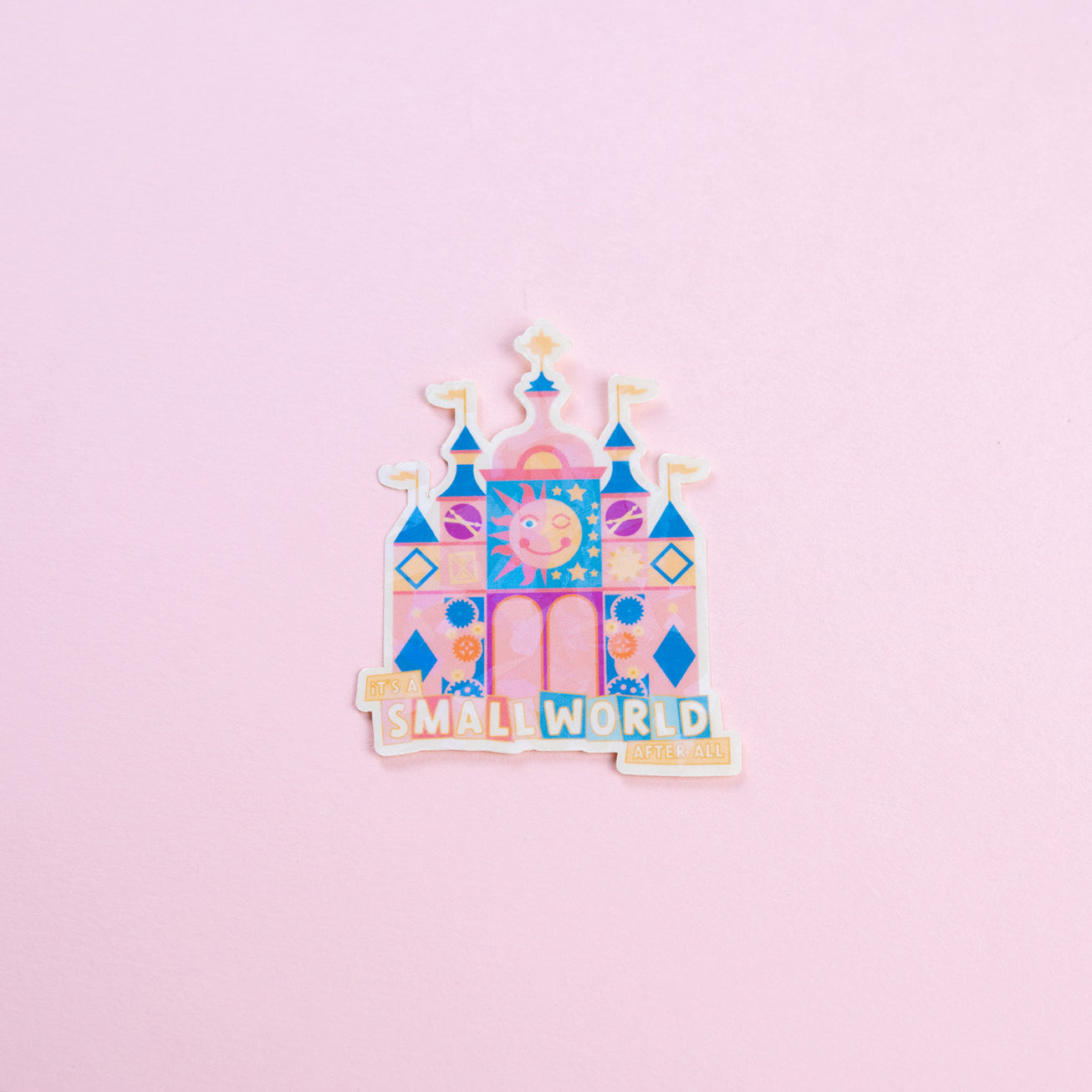 It's A Small World Sparkly Vinyl Stickers