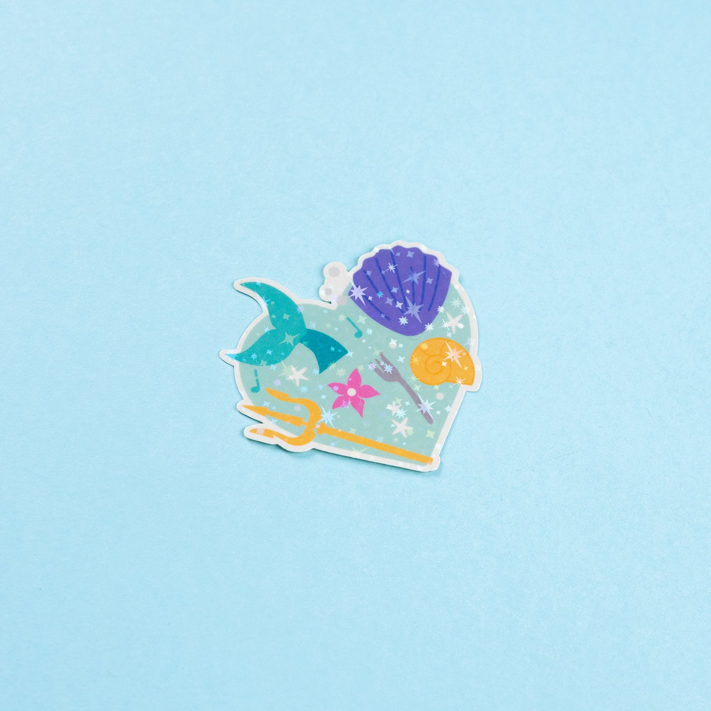 Princess Heart Shiny Vinyl Stickers