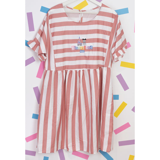 Sample - DLP Embroidered Stripe Dress
