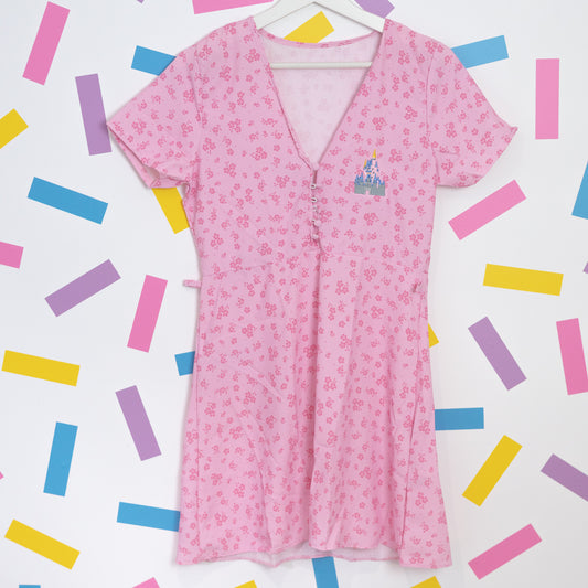 Sample - WDW Castle Pattern Tea Dress - 10UK