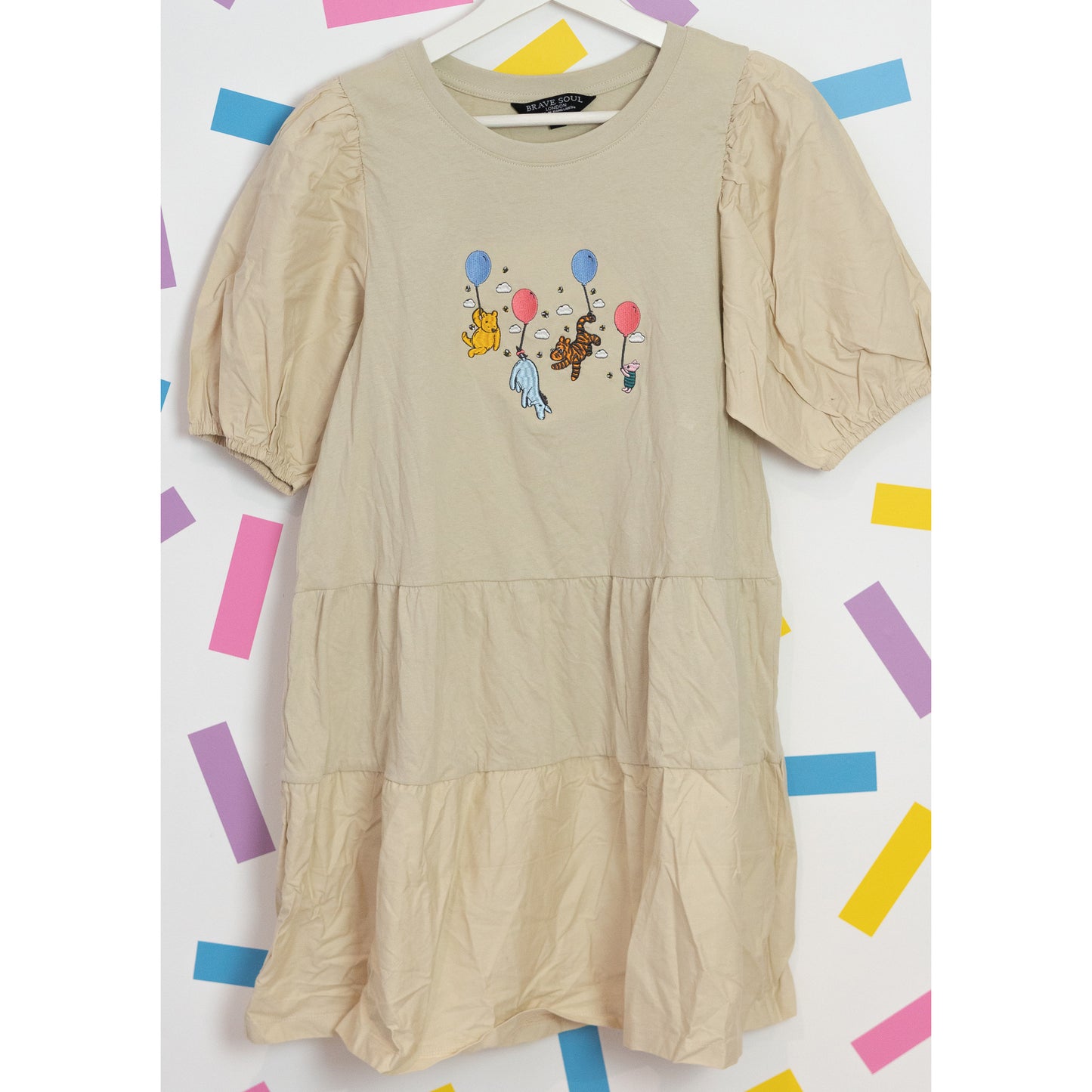 Sample - Winnie & Pals Embroidered Puff Sleeve Dress