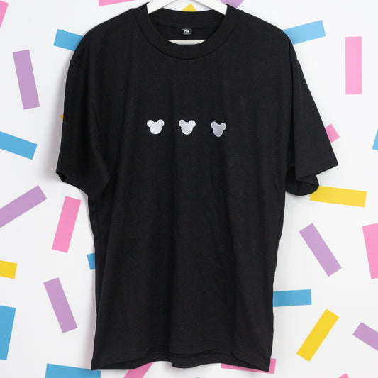 Sample - Three Mickey's Black T-Shirt - Medium