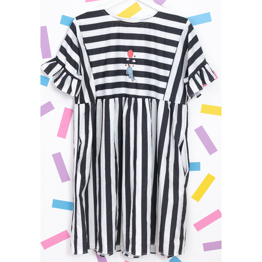 Sample - Eeyore Stripe Black Dress - M/12UK