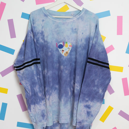 Sample - Stitch Heart Tie Dye Jersey - 2XL