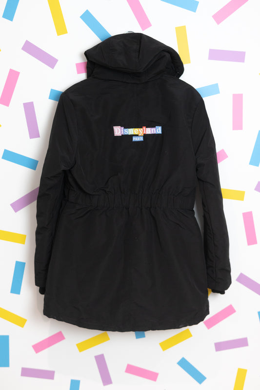 Sample - Disneyland Paris Embroidered Black Coat - M/10-12UK