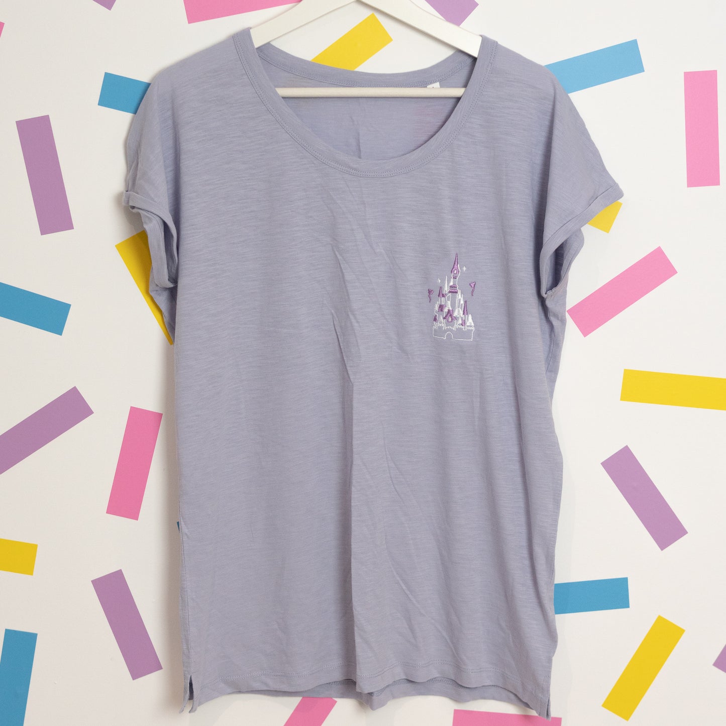 Sample - DLP Castle Embroidered Women's T-Shirt