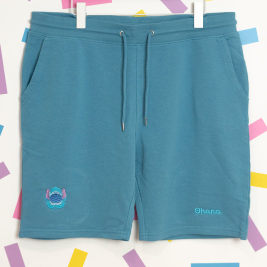 Sample - Stitch Embroidered Blue Shorts