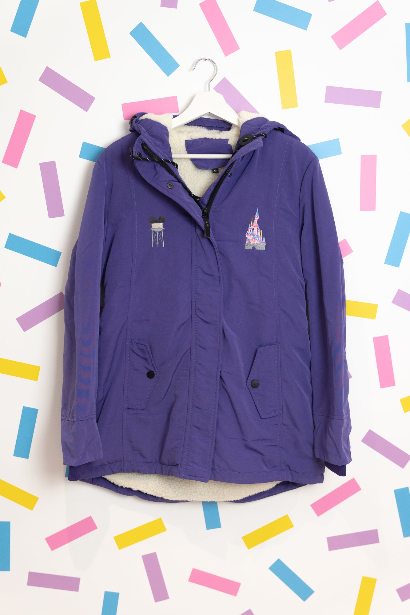 Sample - Disneyland Paris Embroidered Purple Coat - M/10-12UK